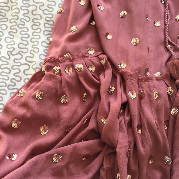 Wishlist Apparel Polka Dot Sequin Dress Sz M - Picture 7 of 8